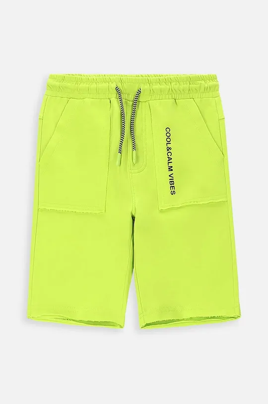 zelena Otroške bombažne kratke hlače Coccodrillo Fantovski
