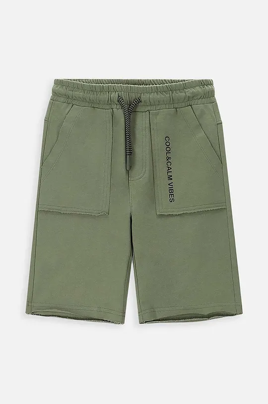 zelena Dječje pamučne kratke hlače Coccodrillo Za dječake