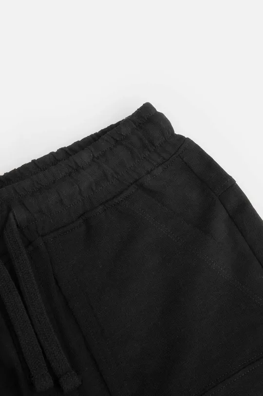 čierna Detské bavlnené šortky Coccodrillo