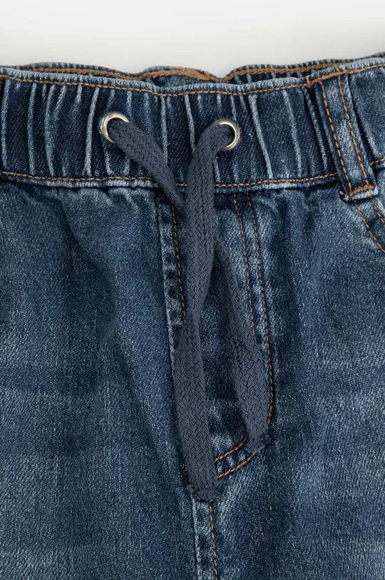 modra Otroške kratke hlače iz jeansa Coccodrillo