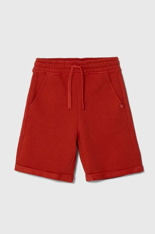 rdeča Otroške bombažne kratke hlače United Colors of Benetton Fantovski