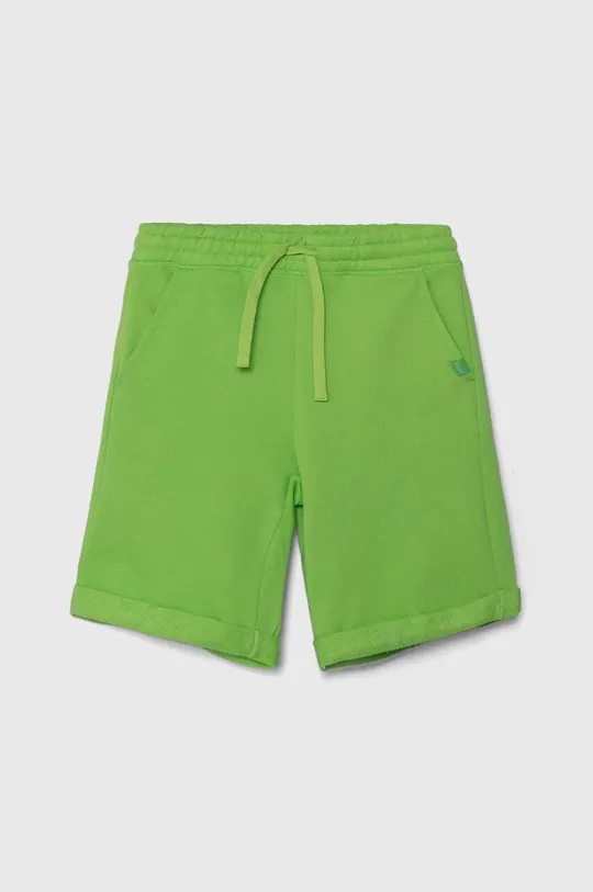 зелёный Детские хлопковые шорты United Colors of Benetton Для мальчиков