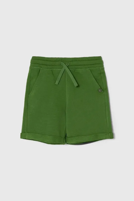 zöld United Colors of Benetton gyerek pamut rövidnadrág Fiú