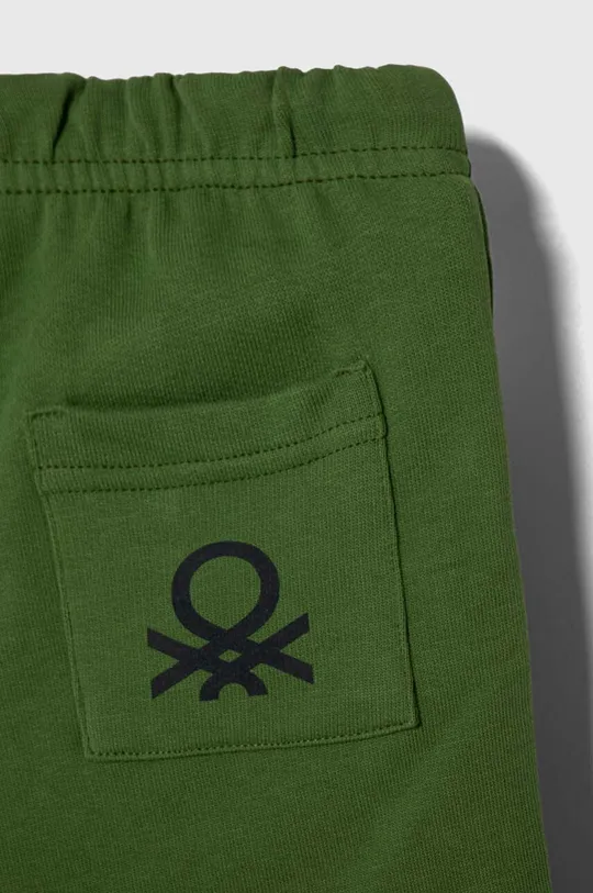 zelena Dječje pamučne kratke hlače United Colors of Benetton