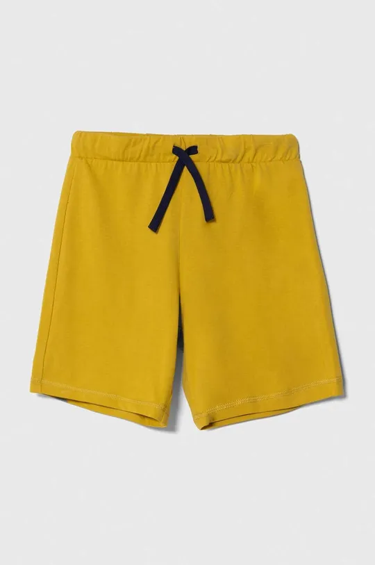 жёлтый Детские хлопковые шорты United Colors of Benetton Для мальчиков