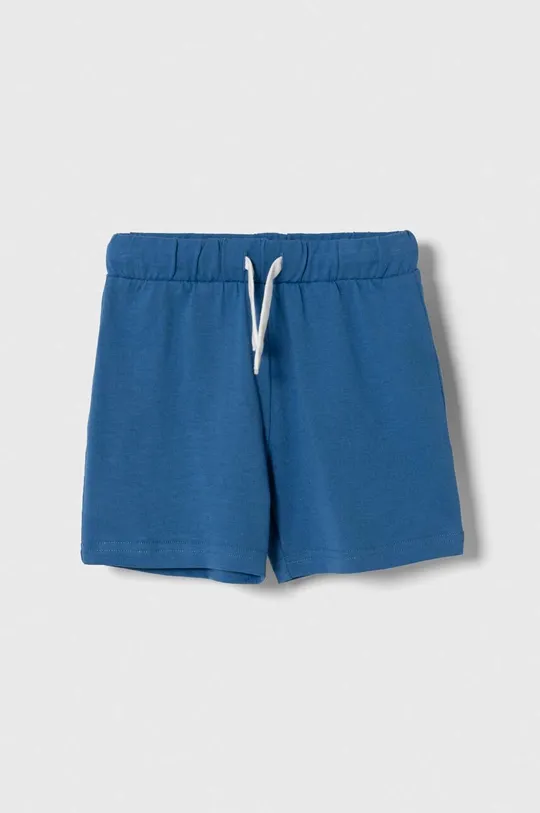 modra Otroške bombažne kratke hlače United Colors of Benetton Fantovski