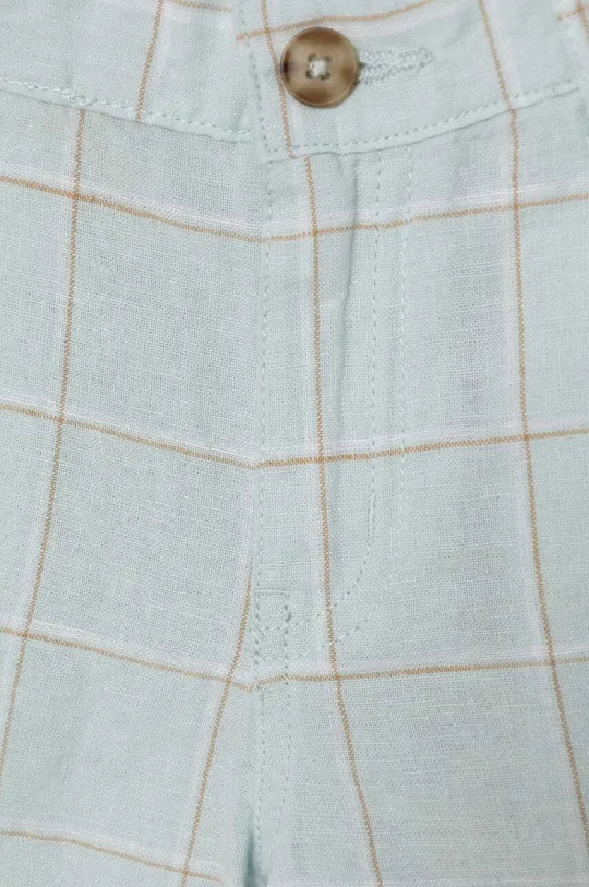 Dječje lanene kratke hlače United Colors of Benetton 55% Lan, 45% Pamuk