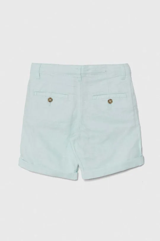 Kratke hlače s dodatkom lana United Colors of Benetton plava