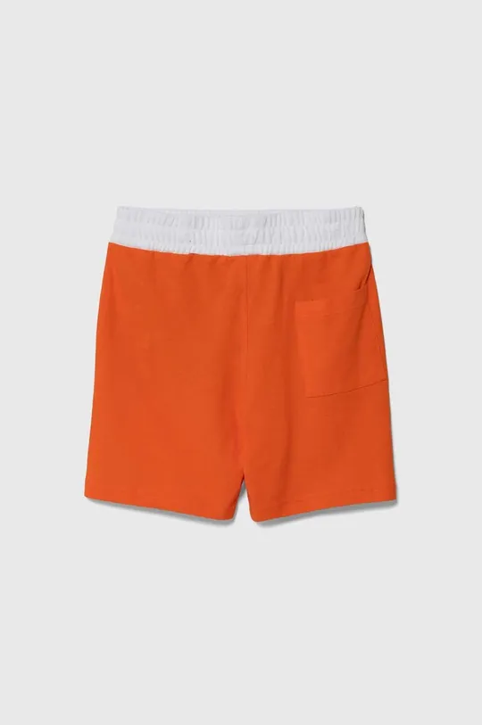 Otroške bombažne kratke hlače United Colors of Benetton oranžna