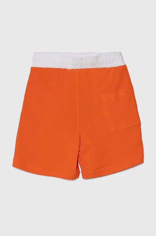 Детские хлопковые шорты United Colors of Benetton оранжевый