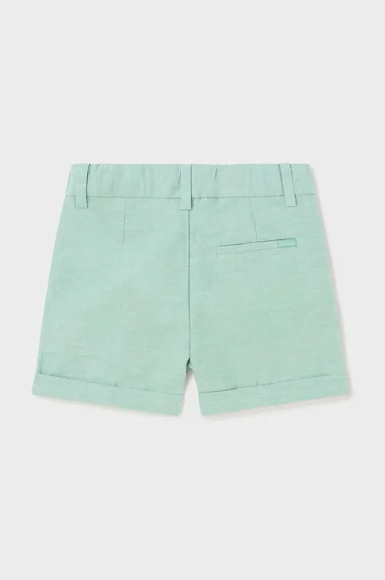 Kratke hlače za dojenčke iz lanene mešanice Mayoral zelena