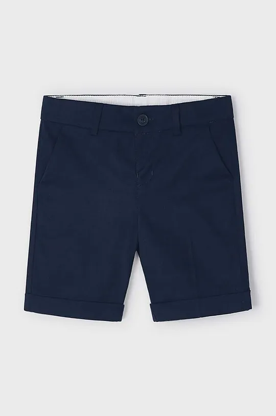 Otroške kratke hlače z mešanico lana Mayoral mornarsko modra