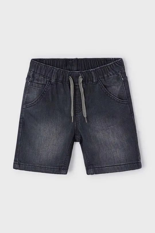 Детские джинсовые шорты Mayoral soft denim jogger серый