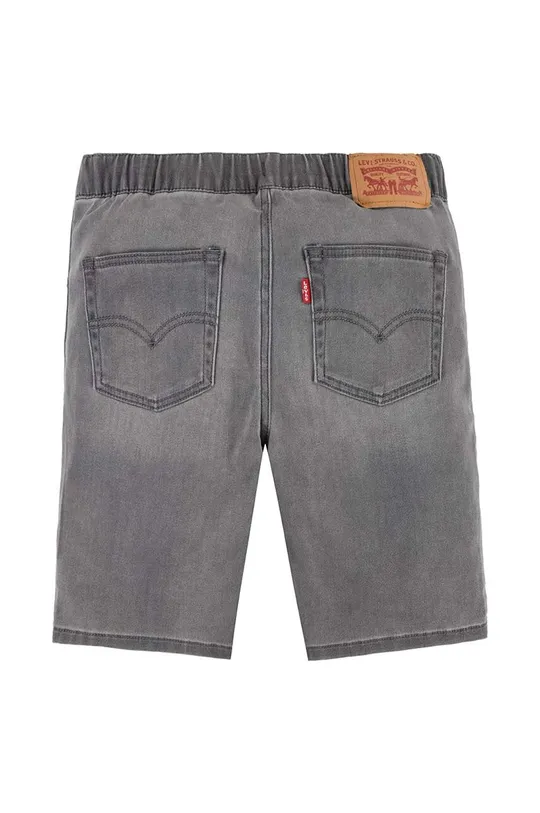 Detské rifľové krátke nohavice Levi's LVB SKINNY DOBBY SHORT sivá