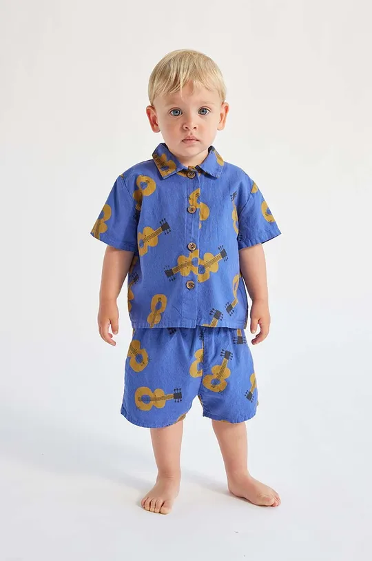 блакитний Бавовняні дитячі шорти Bobo Choses Для хлопчиків