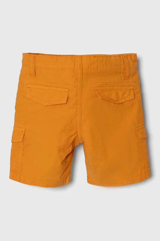 Otroške bombažne kratke hlače Guess oranžna