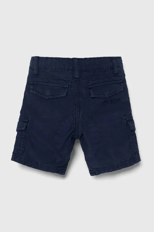 Dječje pamučne kratke hlače Guess mornarsko plava