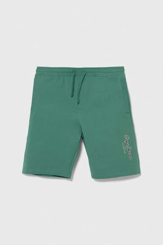 zelená Detské bavlnené šortky Pepe Jeans NEW EDDIE SHORT Chlapčenský
