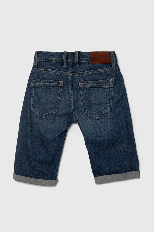Detské rifľové krátke nohavice Pepe Jeans SLIM SHORT REPAIR JR tmavomodrá