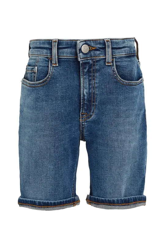 Detské rifľové krátke nohavice Calvin Klein Jeans tmavomodrá