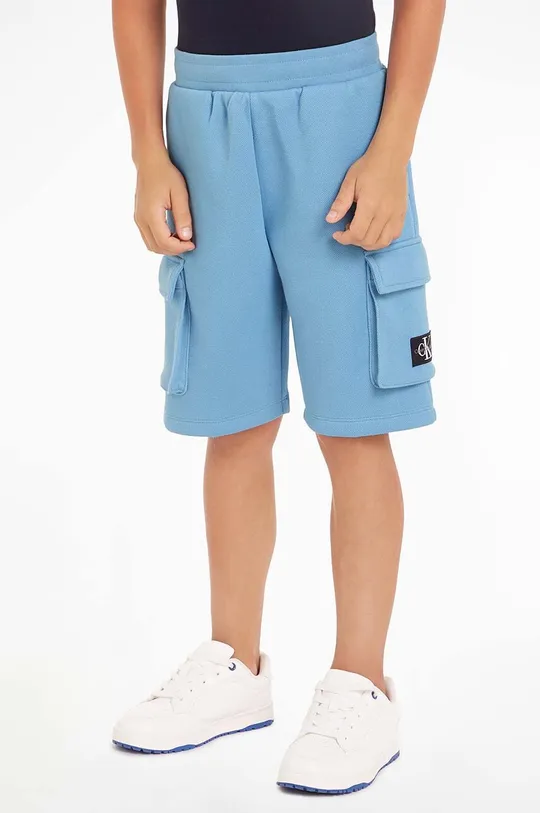 plava Dječje kratke hlače Calvin Klein Jeans Za dječake
