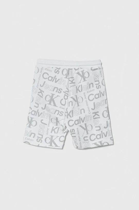 Παιδικό βαμβακερό σορτς Calvin Klein Jeans γκρί