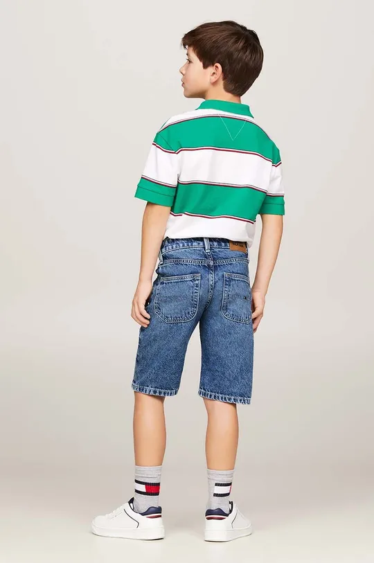 Detské rifľové krátke nohavice Tommy Hilfiger 91 % Bavlna, 7 % Polyester, 2 % Elastan