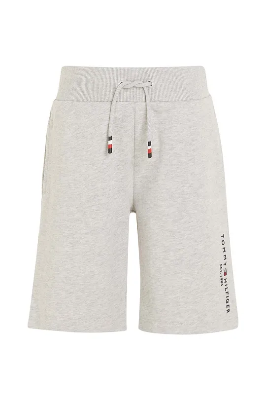 Детские хлопковые шорты Tommy Hilfiger серый