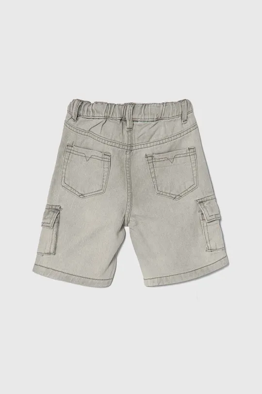 Detské rifľové krátke nohavice zippy sivá