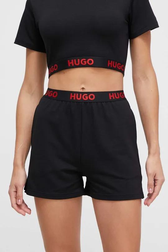 чорний Піжамні шорти HUGO Жіночий