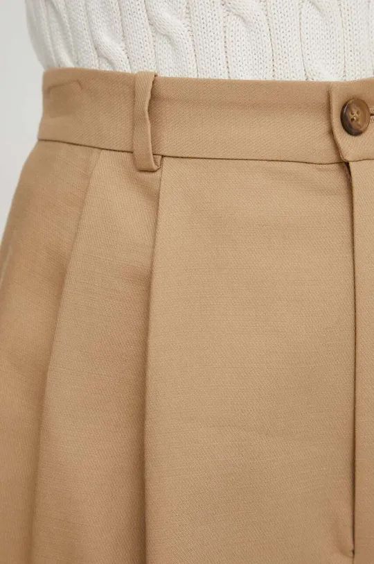 beige Polo Ralph Lauren shorts con aggiunta di lana