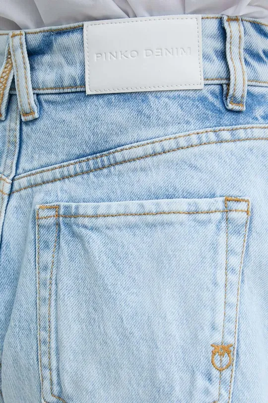 modrá Rifľové krátke nohavice Pinko