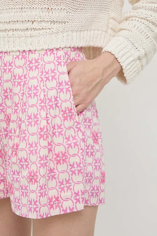 ružová Bavlnené šortky Pinko