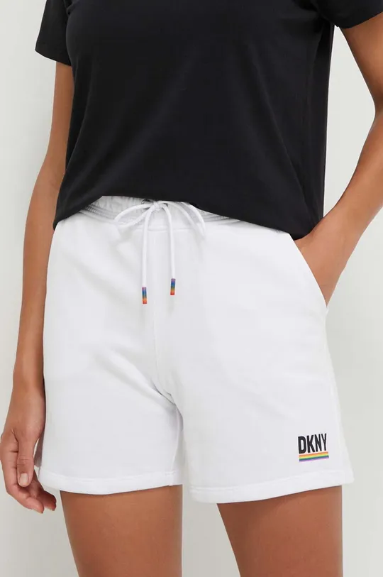 bianco Dkny pantaloncini Donna