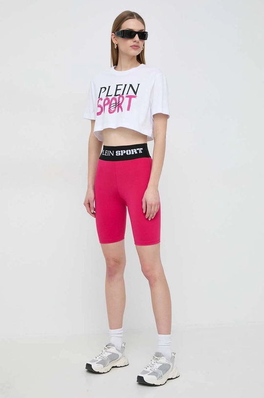 PLEIN SPORT pantaloncini rosa