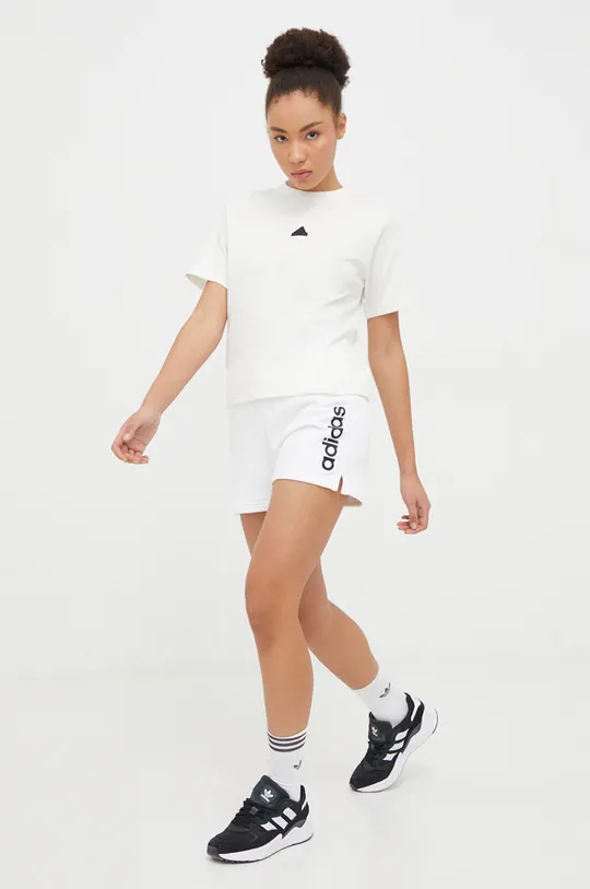 adidas pamut rövidnadrág fehér