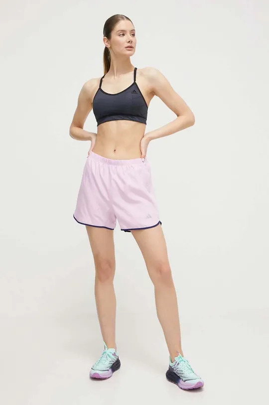 adidas Performance rövidnadrág futáshoz Run It rózsaszín