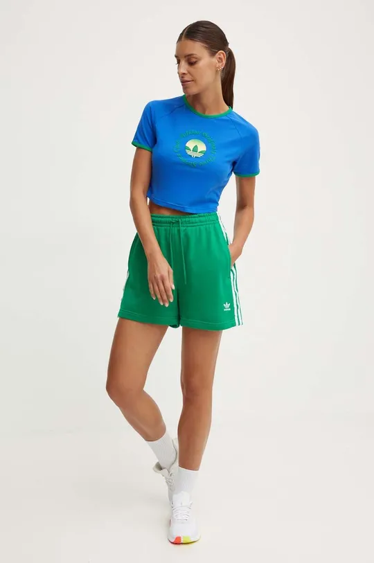 adidas Originals shorts 3-Stripes French Terry green