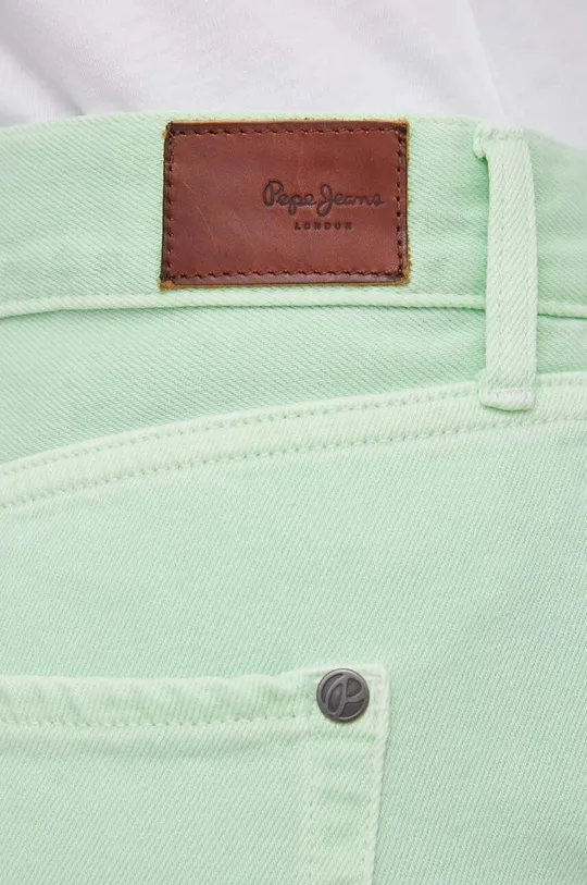 зелений Джинсові шорти Pepe Jeans