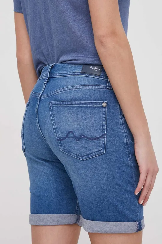 Rifľové krátke nohavice Pepe Jeans SLIM SHORT MW Základná látka: 98 % Bavlna, 2 % Elastan Podšívka: 65 % Polyester, 35 % Bavlna
