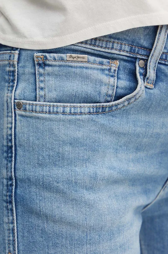 блакитний Джинсові шорти Pepe Jeans SLIM SHORT MW