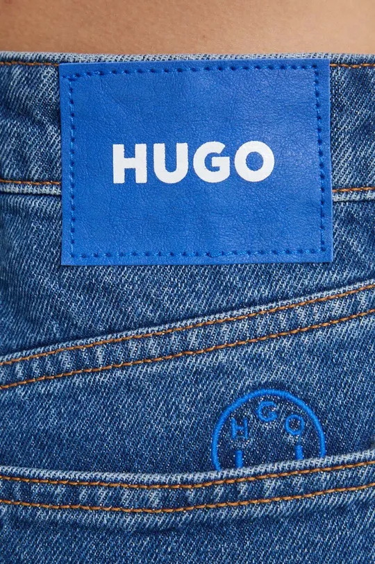 σκούρο μπλε Τζιν σορτς Hugo Blue