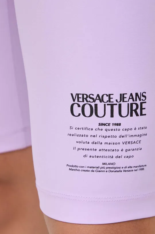 lila Versace Jeans Couture rövidnadrág