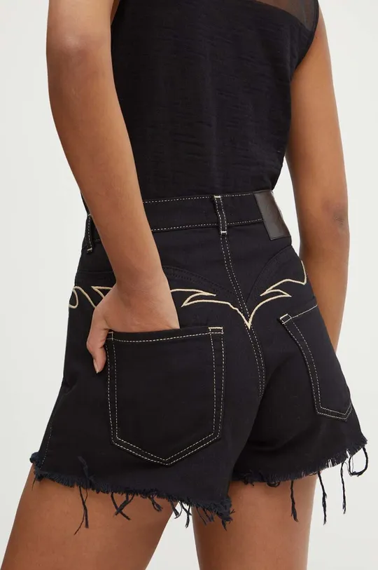črna Jeans kratke hlače Pinko Ženski