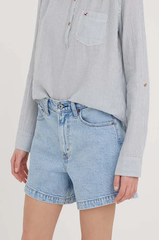 modra Jeans kratke hlače Abercrombie & Fitch Ženski