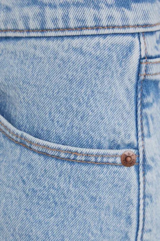 modrá Rifľové krátke nohavice Abercrombie & Fitch