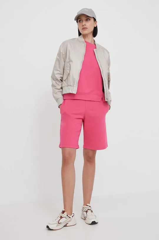 roza Kratke hlače United Colors of Benetton Ženski