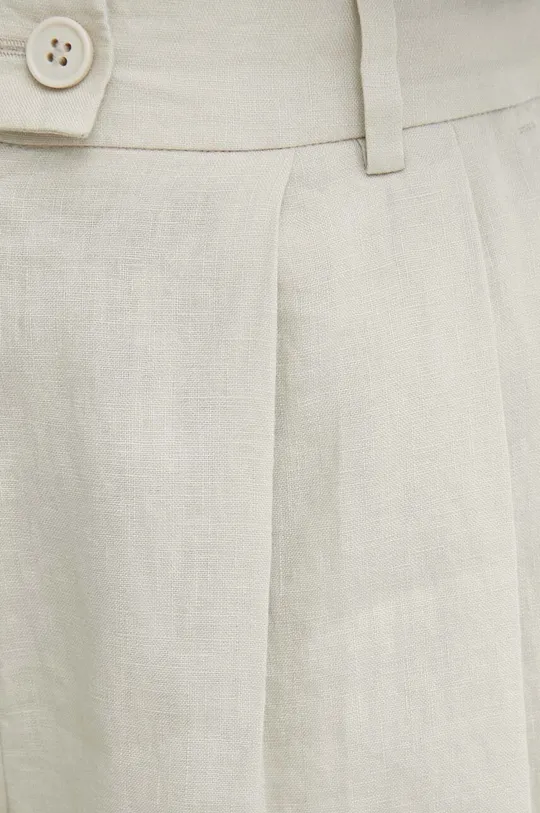 bézs Sisley vászon rövidnadrág