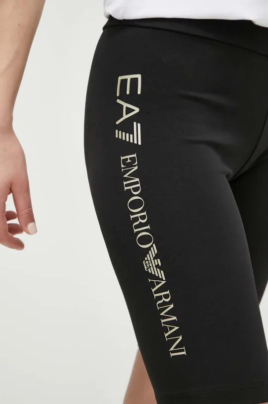 fekete EA7 Emporio Armani rövidnadrág