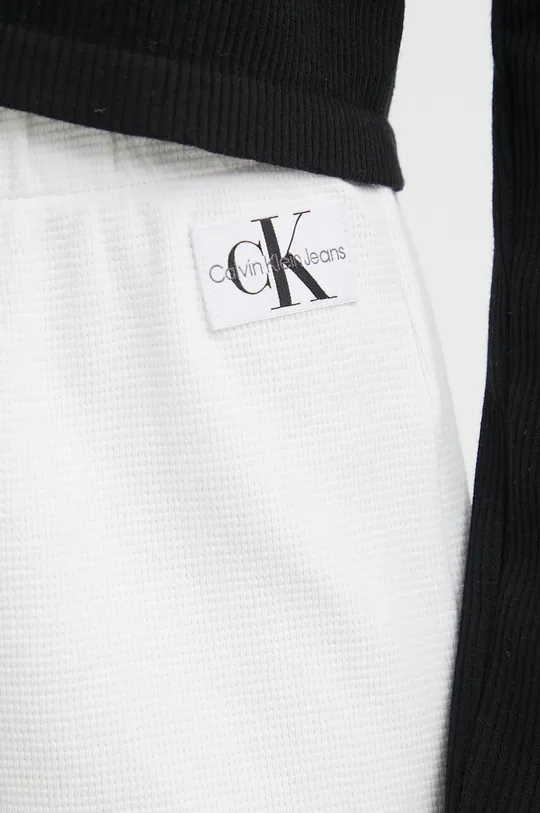 λευκό Βαμβακερό σορτσάκι Calvin Klein Jeans